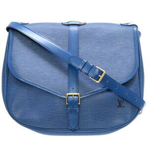 Louis Vuitton Epi Saumur Toledo Blue Shoulder Bag LV
